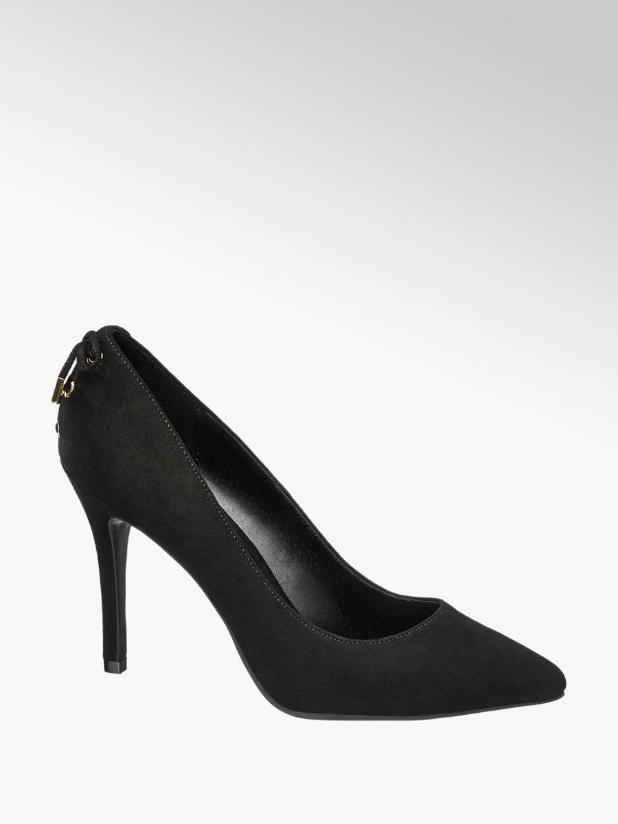 Schwarze Pumps mit Schnürung von Deichmann Schwarze Pumps mit Schnürung von Deichmann